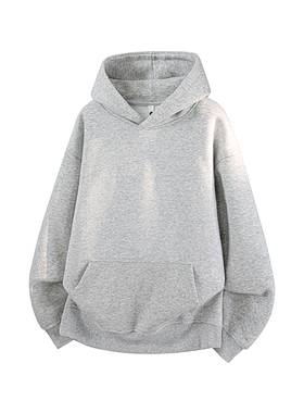 5W件华棉420g2026春款重磅套头连帽卫衣光板3D冷光 WY801 特P35