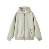 3W件华棉330g2026春款双拉链连帽开衫卫衣光板白底WY602特P35，男装卫衣，电商A030-1