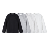 1万件曼巴棉280g2026春款美式解构拼接长袖T恤白底T2598特P15，男装T恤，电商A030-1