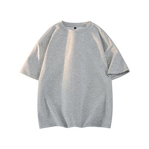 1千件曼巴棉280g2026春款圆领解构短袖t恤男潮牌美式3D T2618 P15，男装T恤，电商A030-1