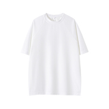 2千件冰晶格220g2026春款短袖T恤高街拼接圆领白底T2552特P12，男装T恤，电商A030-1