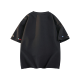 1千件曼巴棉280g2026春款圆领刺绣短袖t恤男潮牌美式3DT2607P25，男装T恤，电商A030-1