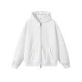 3W件华棉330g2026春款双拉链连帽开衫卫衣光板白底WY602特P35，男装卫衣，电商A030-1