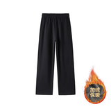 2000件华棉280g2026春款直筒休闲卫裤男加绒长裤白底K183-JRP38，男装休闲裤，电商A030-1