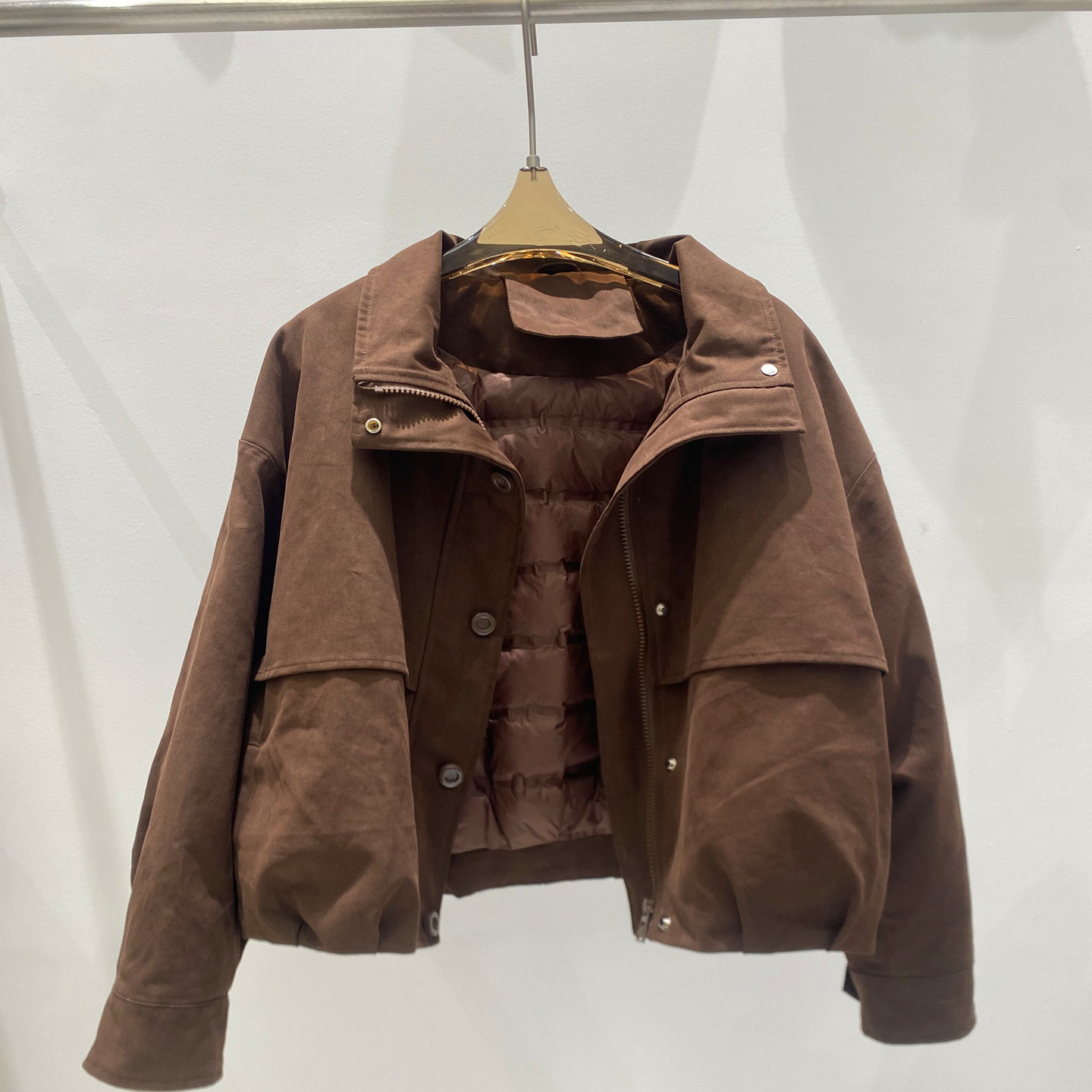 工装鹅绒保暖短款外套