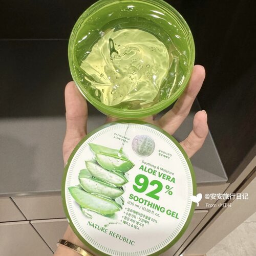 跨境进口！Nature Republic韩国自然乐园芦荟胶300ml舒缓晒后修复