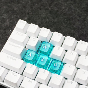 小巨兽透光键帽OEM高度方向键WASD键帽适配wooting迈从狼蛛等