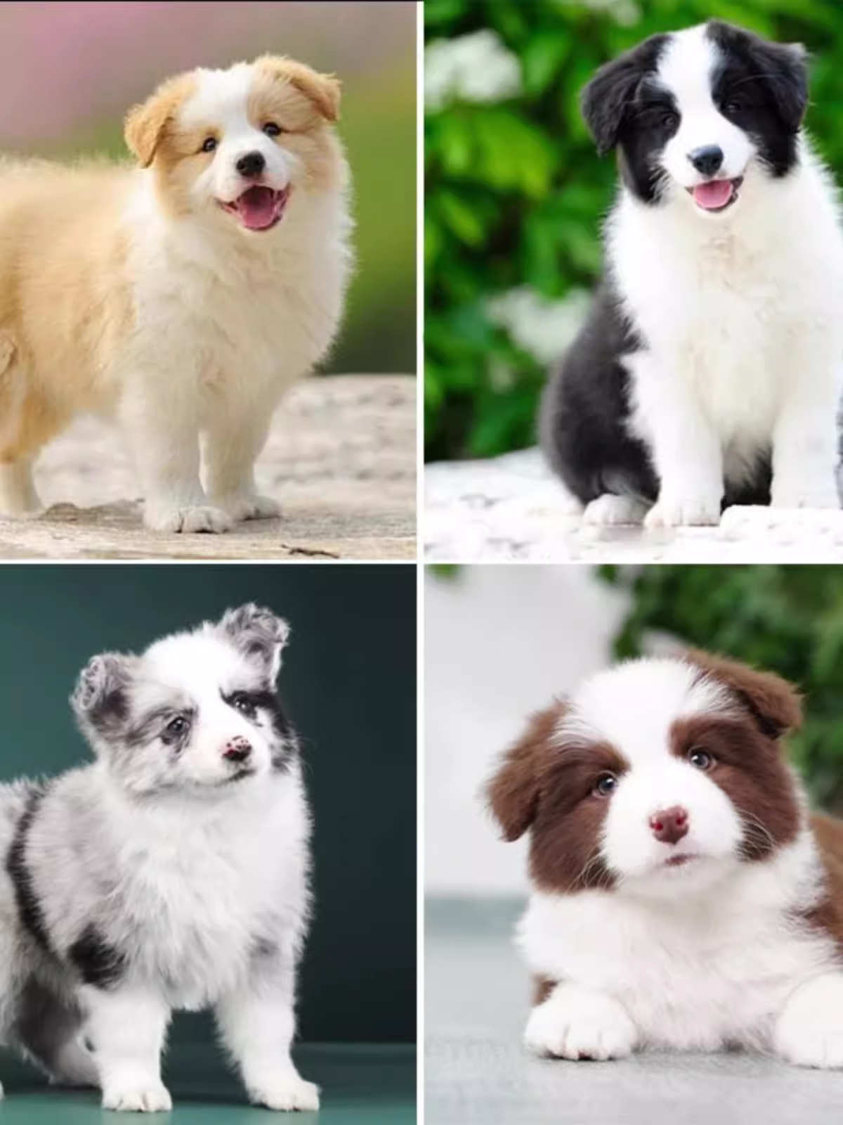 纯种边牧幼犬活体陨石棕色三通七白双血统金边金色边境牧羊犬小狗