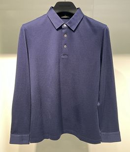 桑蚕丝针织上衣8102353 22卡奴迪路CANUDILO专柜正品 男装 秋季 长袖