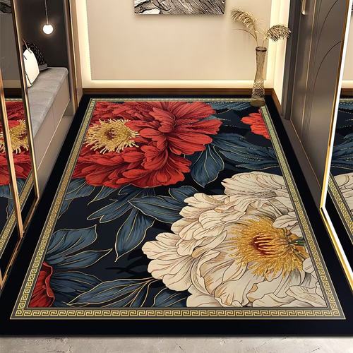 绿色天然橡胶硅藻泥入户门大地垫