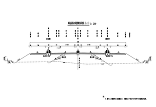 施工组织设计横道图网络公路cad道路设计代画等高线高程桥梁涵洞