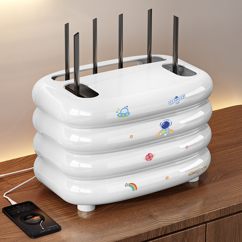 wifi收纳盒插线板宽带猫路由器多功能整理线盒路由器收纳盒桌面