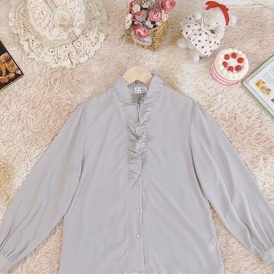 原素复古桑蚕丝香云纱印花衬衫