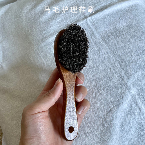 皮鞋护理刷子-长柄马毛刷