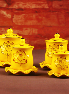 家用莲花供水杯观音大悲水供杯