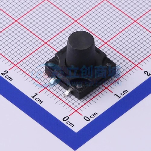 TS-1010DGS-BR11026 SMD-4P,12x12mm 轻触开关 单刀单掷 圆形按钮