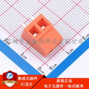 1x2P 5mm 直插 排数:1 每排P数:2 DB128V-5.0-2P-OG-S 插件,P=5mm