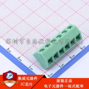 5.08mm 1x6P 排数:1 每排P数:6 直插 KF127S-5.08-6P 插件,P=5.08