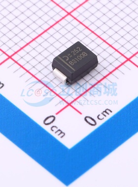 肖特基二极管 B3100B-13-F SMC DIODES(美台) 电子元器件原装正品