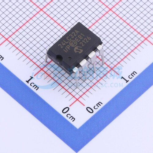 EEPROM 24LC32A-I/P PDIP-8 MICROCHIP(美国微芯) 电子元器件配单