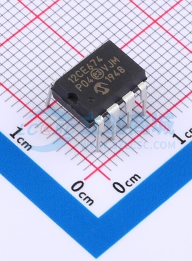单片机(MCU/MPU/SOC) PIC12CE674-04/P PDIP-8 MICROCHIP(美国微