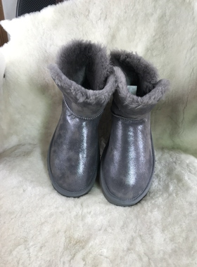 超低价86元雪地靴女皮毛一体一蹬脚懒人鞋子短筒防滑防水保暖鞋子