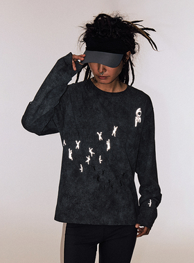 CONP 25AW 疯医乐队合作复古晕染T恤