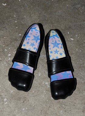 CONP 24SS 兽爪芭蕾玛丽珍 复古小皮鞋 高级设计法式平底鞋