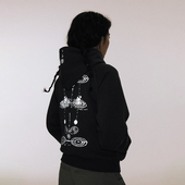 CONP 25AW 宇宙回音一体绒加厚保暖卫衣外套