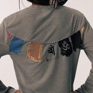 CONP 雪域经幡做旧感T恤 25AW