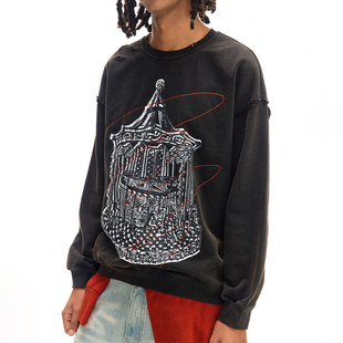 旋转木马卫衣长T 破碎 CONP 24AW