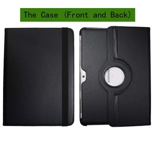 P5100 平板保护套P7510支撑皮套P7500旋转套P5110壳P5113钢化膜 10.1 适用三星TAB2