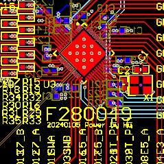 TMS320F280049原理图pcb F280049电路图pcb TYPE-C DSP280049