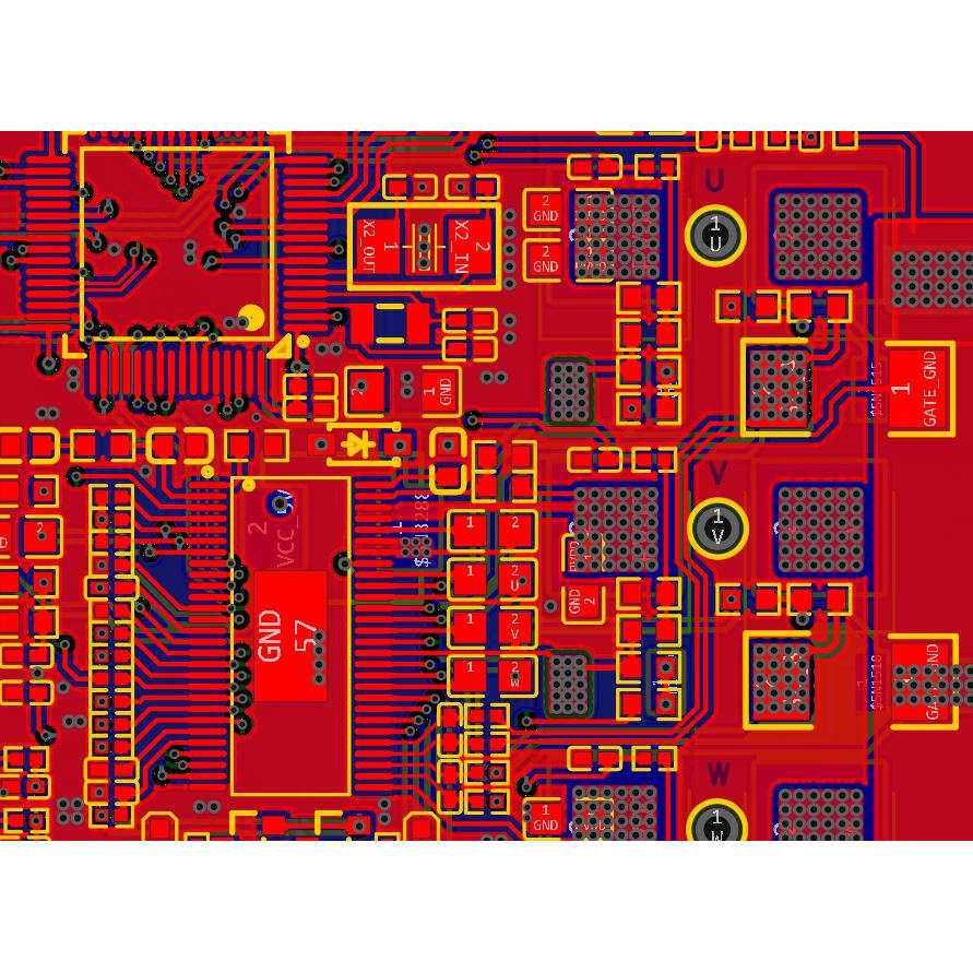 FOC无感控制驱动板原理图PCB STM32F446 DRV8301 PMSM LM358 BLDC