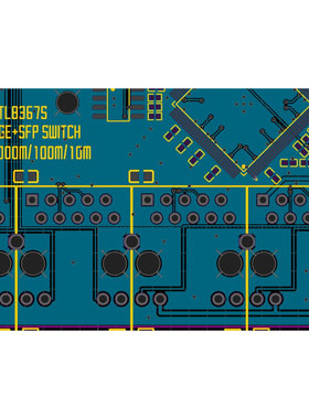 RTL8305原理图PCB MAX5980 PoE交换机 5端口 SFP千兆光电交换机