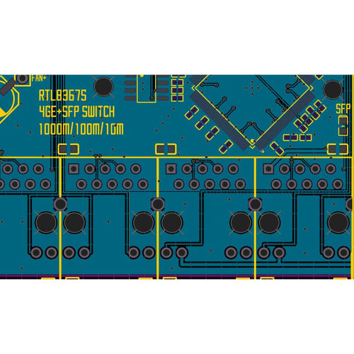 RTL8305原理图PCB MAX5980 PoE交换机 5端口 SFP千兆光电交换机