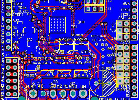 TMC5160驱动原理图PCB MOS驱动管AO4882 电机驱动TMC5160电路图