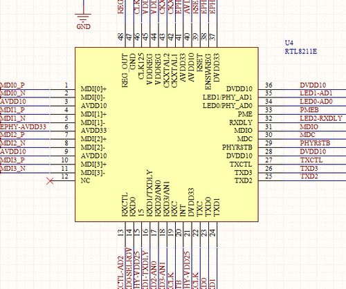RTL8211原理图PCB 1000M网卡 RTL8211千兆网卡 HR911130C SY8008