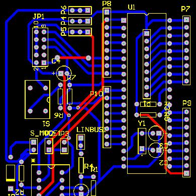 LIN总线 TJA1020原理图PCB LIN协议 89S52 89C52 TJA1020电路图