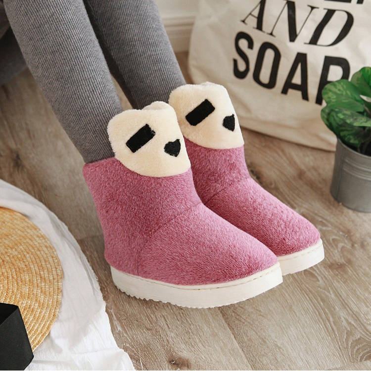 2024年冬季卡通高帮棉拖鞋女加绒防滑居家带后跟保暖平底毛毛棉鞋,居家布艺,居家棉拖/棉鞋,淘宝优惠券,粉丝福利购,淘宝优惠卷