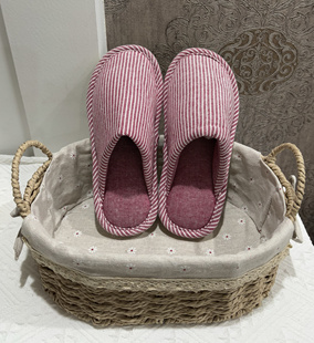 外贸单日式家居拖鞋室内地板春秋拖鞋居家防滑软底小码棉拖鞋