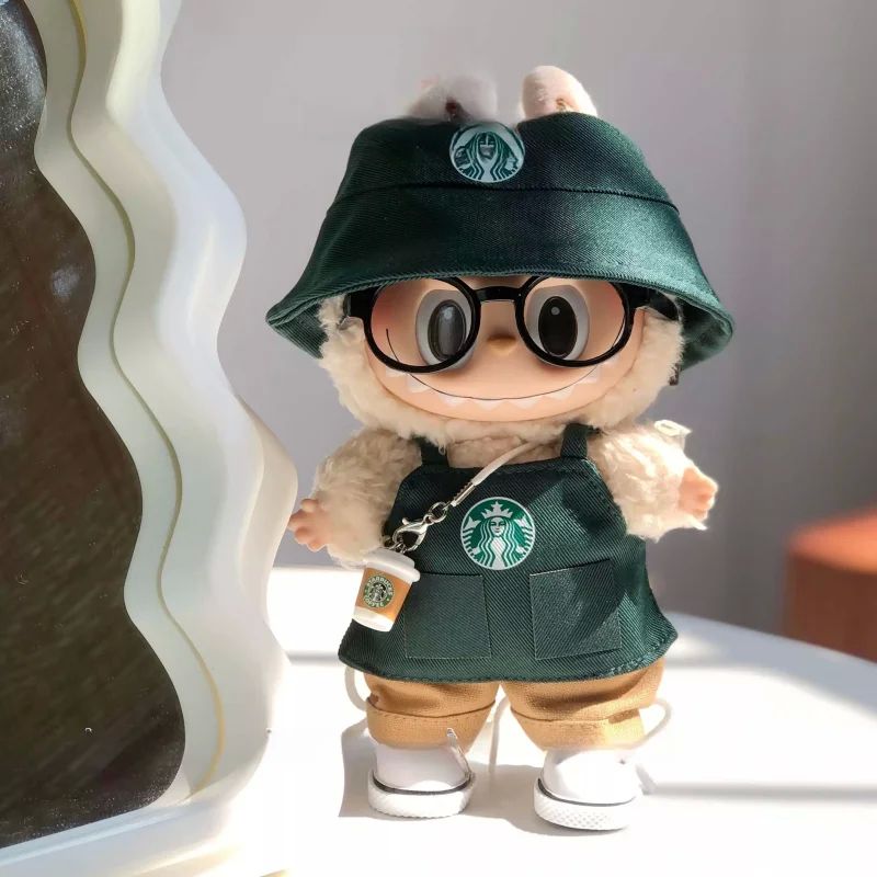 15cm 17cm Labubu Bjd Clothing Coffee Blind Box V1 V2 V3 Wor