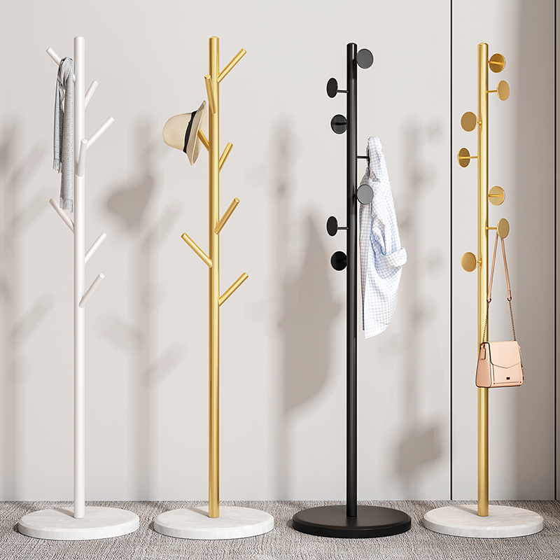 大理石金属衣帽架落地挂