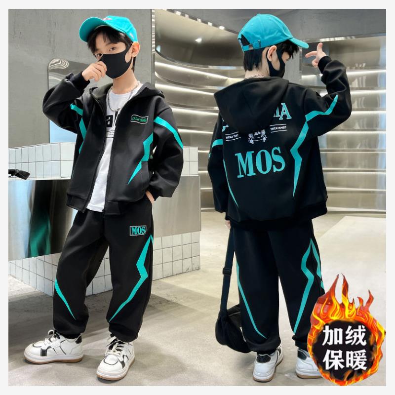 秋冬新款儿童外穿加绒保