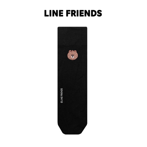 LINEFRIENDS正品布朗熊小腿袜子