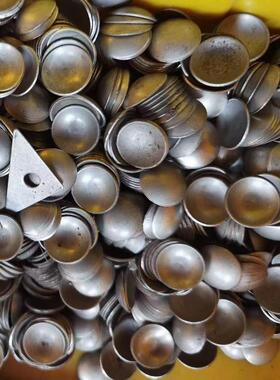 加厚铁拱形封口片12.7-114mm圆管柱货架弧焊接凸片不锈半圆片堵头