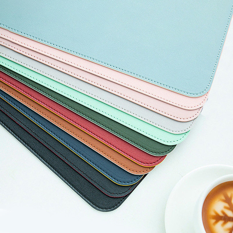 마우스 패드 초대형 데스크탑 키보드 책상 패드 책상 패드 가죽 사무실 컴퓨터 패드 맞춤형 방수