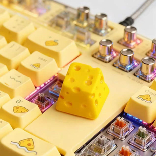 个性奶酪键帽单个树脂机械键盘帽客制化键帽可替换ESC创意礼物