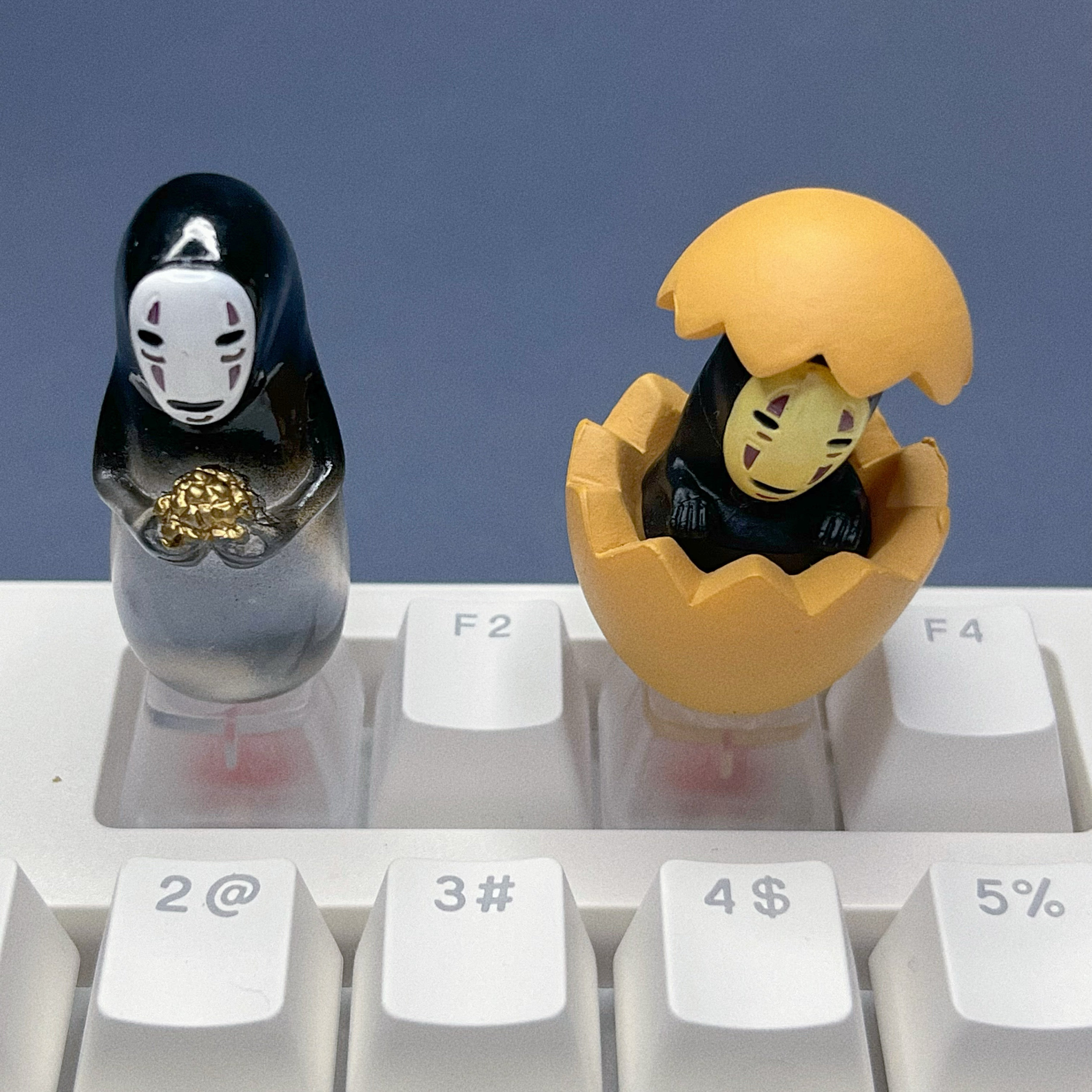 高透无脸男键帽个性D I Y十字轴机械键盘饰品透光蛋壳无脸男键帽