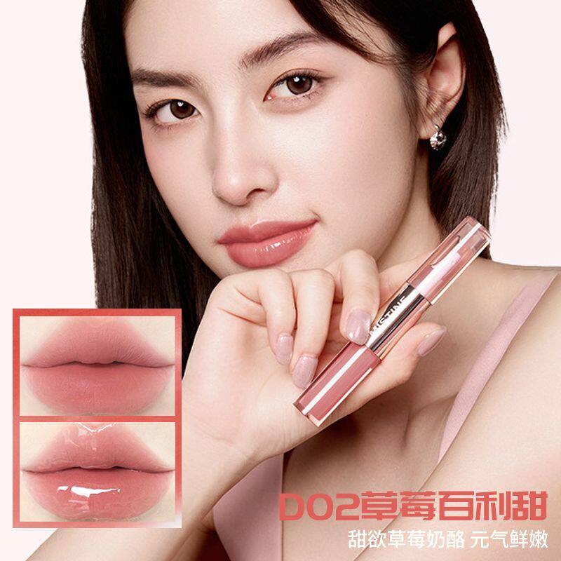 Mistine蜜丝婷双头唇釉水光唇蜜不沾杯哑雾唇泥不易掉色夏季口红